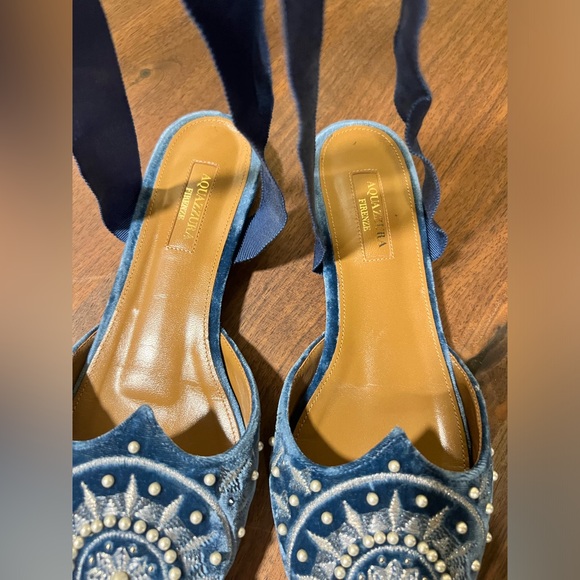 Aquazzura Couturier Mule with Tie Strap - Picture 3 of 11